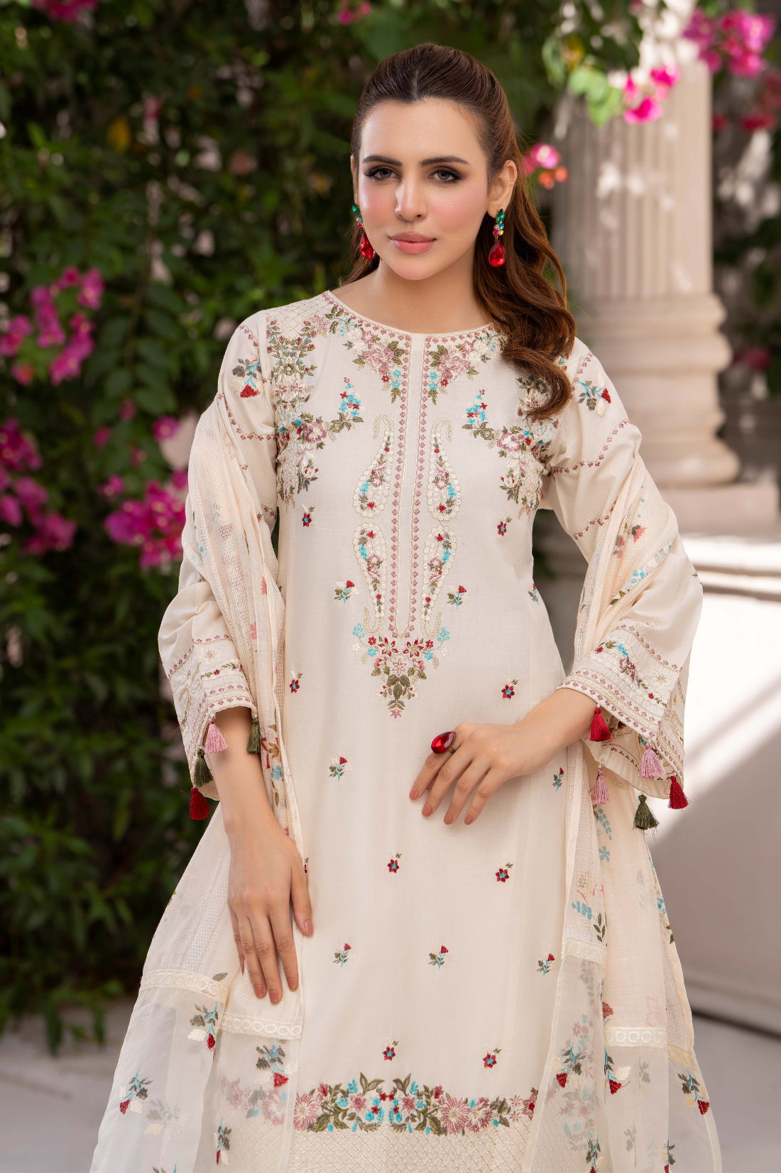 Ivory Gulnaar - 3pc Suit Ready to wear