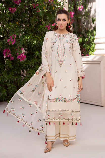 Ivory Gulnaar - 3pc Suit Ready to wear