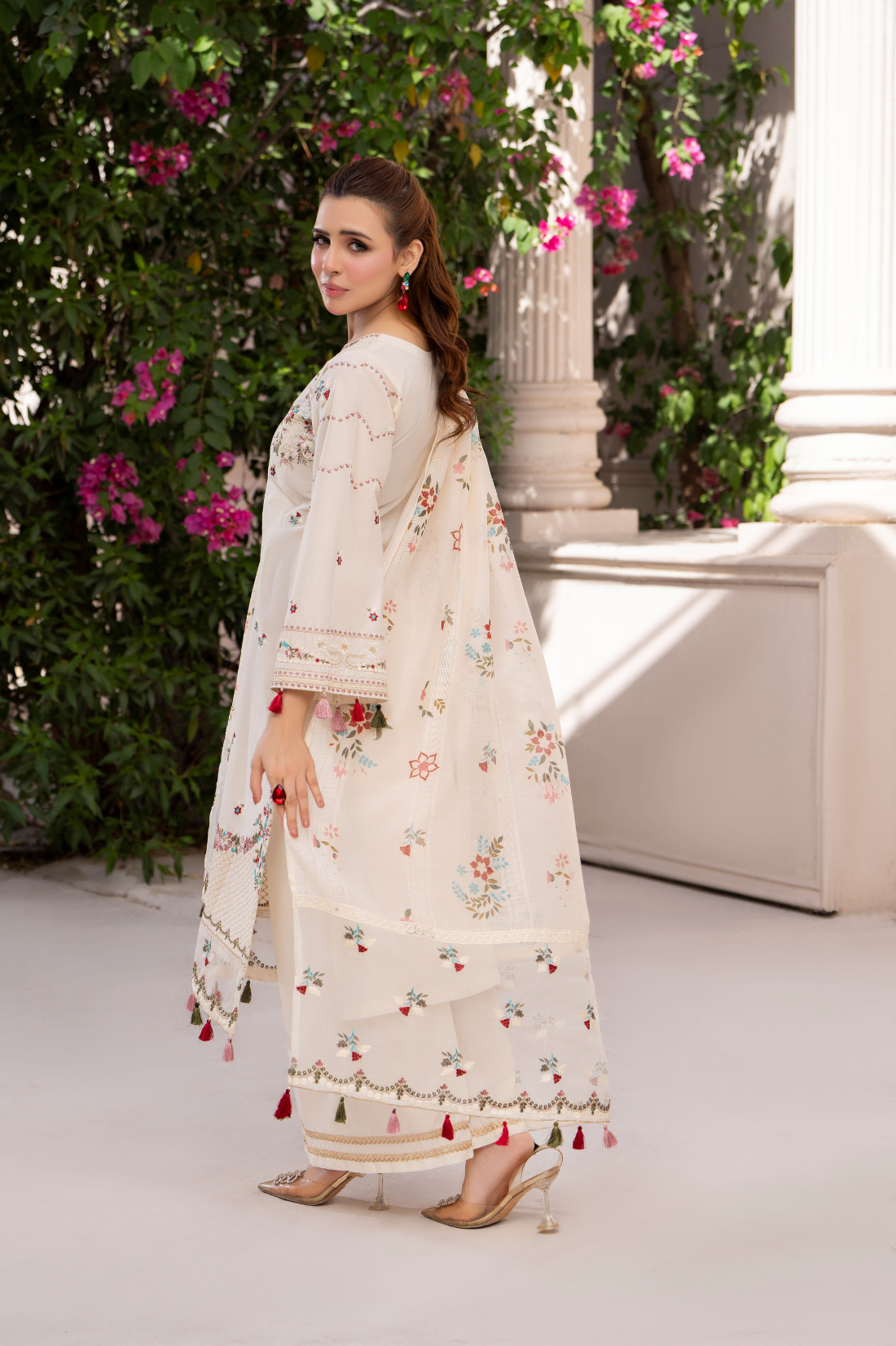 Ivory Gulnaar - 3pc Suit Ready to wear