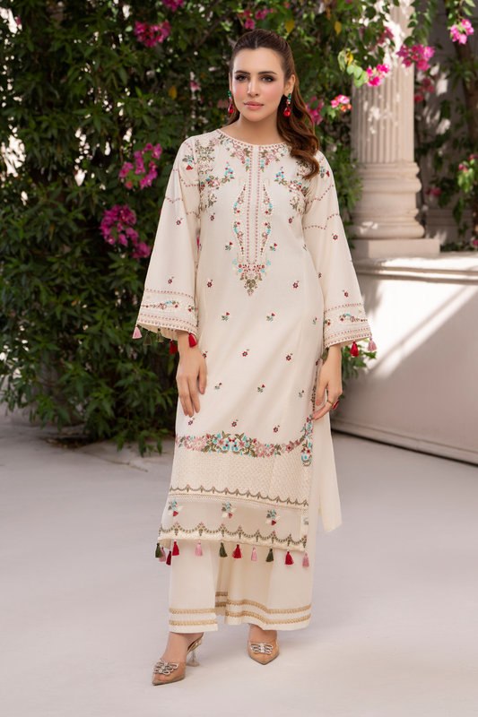 Ivory Gulnaar - 3pc Suit Ready to wear