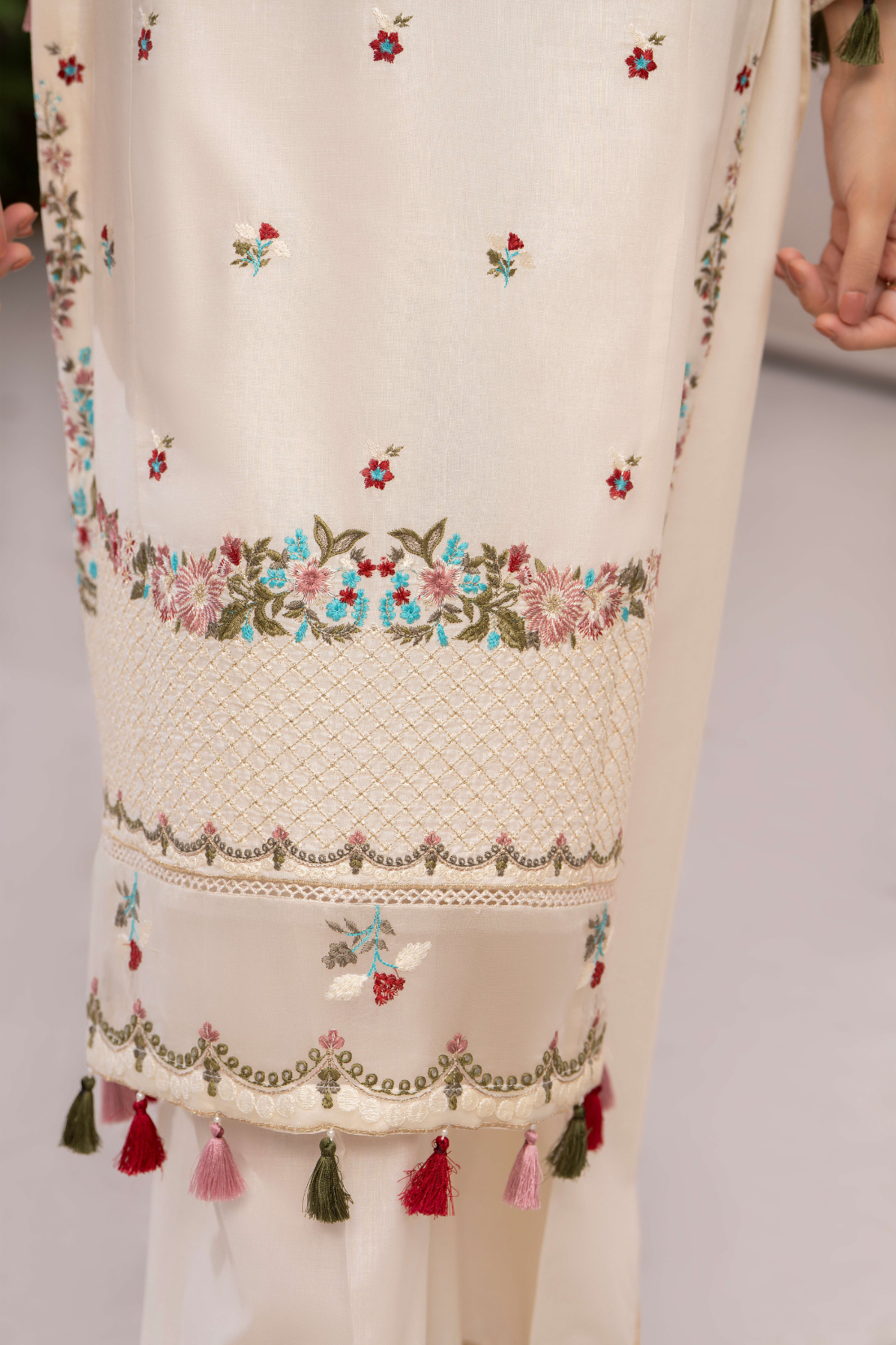 Ivory Gulnaar - 3pc Suit Ready to wear
