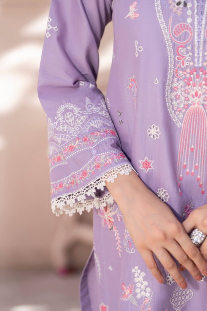 Lilac Gulnaar - 3pc Suit Ready to wear
