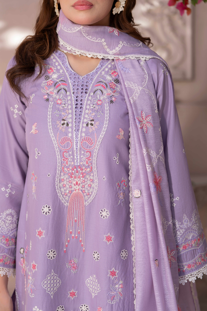 Lilac Gulnaar - 3pc Suit Ready to wear